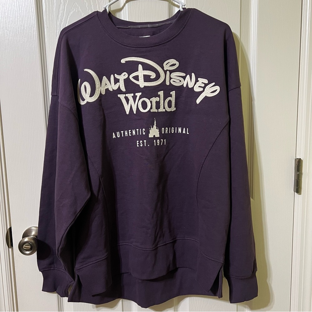 Disney Walt Disney World Authentic Original 1971 Castle Purple Pullover Size S